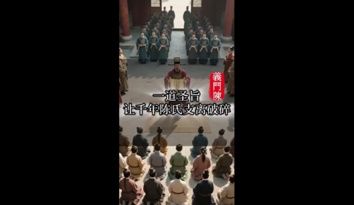 义门陈氏奉旨分庄|千年一诏 Yimen Chen Clan|Imperial Decree